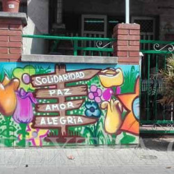 Decoración mural profesional en graffiti muro exterior Peña Betica Rubí ArteExtra - 2 - ArteExtra