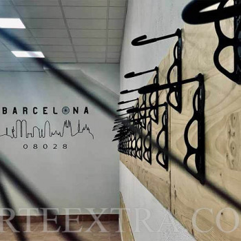 Mural interior parking bicicletas Barcelona - ArteExtra
