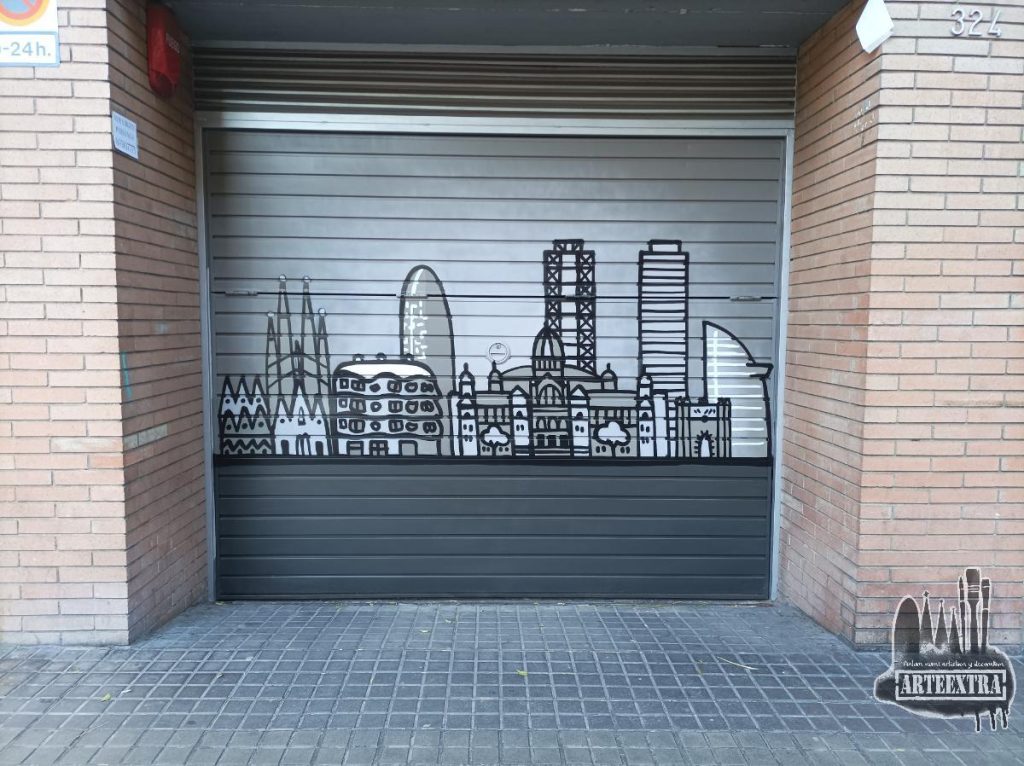 parking skyline Sant Andreu Barcelona 155007