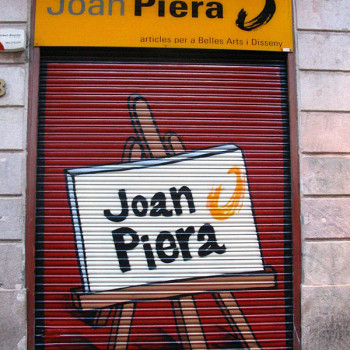 Persiana graffiti Joan Piera Art en Barcelona por ARTEEXTRA